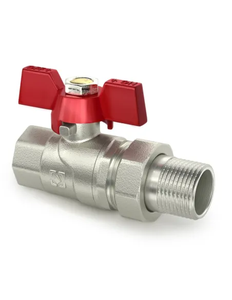 Кран кульовий Raftec Red PN40 ВН CSA-021 3/4 дюйма прямий з американкою