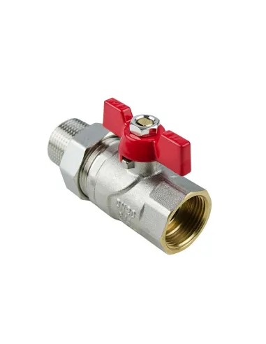 Кран кульовий Raftec Red PN40 ВН CSA-021 3/4 дюйма прямий з американкою