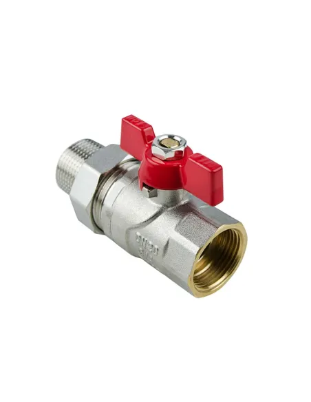 Кран кульовий Raftec Red PN40 ВН CSA-011 1/2 дюйма прямий з американкою