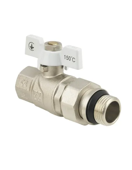 Кран шаровой Raftec White DN25 WRB-3 1 дюйм, антипротечка, прямой с американкой Кран шаровой Raftec White DN25 WRB-3 1 дюйм, антипротечка, прямой с американкой