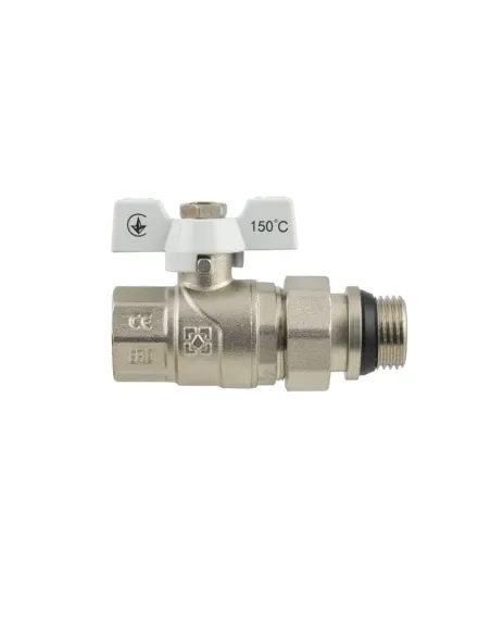 Кран шаровой Raftec White DN25 WRB-3 1 дюйм, антипротечка, прямой с американкой Кран шаровой Raftec White DN25 WRB-3 1 дюйм, антипротечка, прямой с американкой