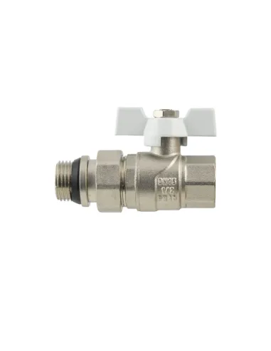 Кран шаровой Raftec White DN25 WRB-3 1 дюйм, антипротечка, прямой с американкой