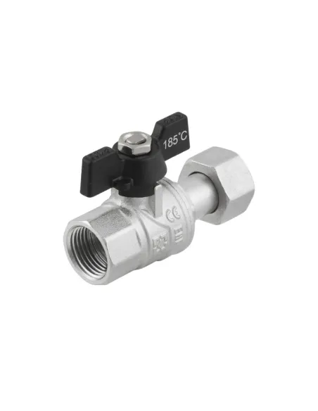 Кран кульовий Raftec Black DN20 PRB-2 3/4 дюйма, антипротечка, прямий з американкою Кран кульовий Raftec Black DN20 PRB-2 3/4 дюйма, антипротечка, прямий з американкою