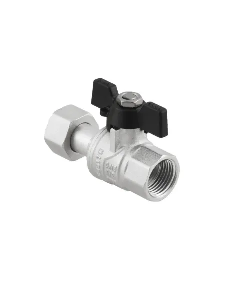 Кран кульовий Raftec Black DN20 PRB-2 3/4 дюйма, антипротечка, прямий з американкою Кран кульовий Raftec Black DN20 PRB-2 3/4 дюйма, антипротечка, прямий з американкою