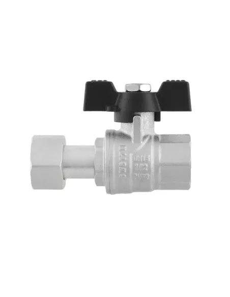 Кран кульовий Raftec Black DN20 PRB-2 3/4 дюйма, антипротечка, прямий з американкою Кран кульовий Raftec Black DN20 PRB-2 3/4 дюйма, антипротечка, прямий з американкою