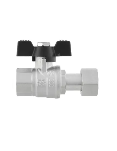 Кран шаровой Raftec Black DN20 PRB-2 3/4 дюйма, антипротечка, прямой с американкой