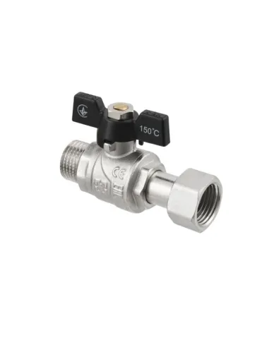 Кран шаровой Raftec PN40 ВН PRBM1 1/2 дюйма, антипротечка, прямой с американкой