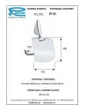 Тримач для туалетного паперу Remer Zip ZP60 (з кришкою) - 1