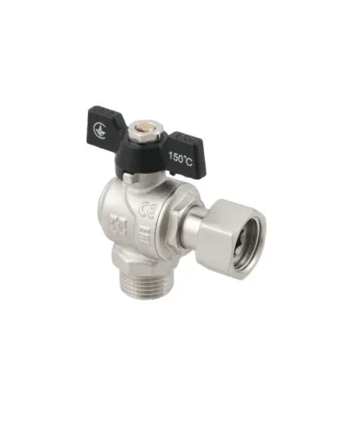 Кран кульовий Raftec PN40 ВН DRBM1 1/2 дюйма кутовий з американкою