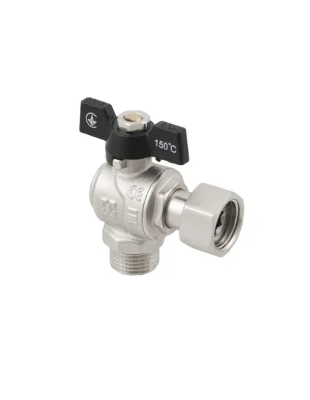 Кран кульовий Raftec PN40 ВН DRBM2 3/4 дюйма кутовий з американкою