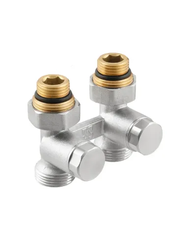 Кран для радиатора прямой Raftec HRKS11 нижний, 1/2х3/4 дюйма