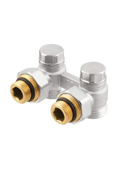 Кран для радиатора угловой Raftec HRKA11 нижний, 1/2х3/4 дюйма