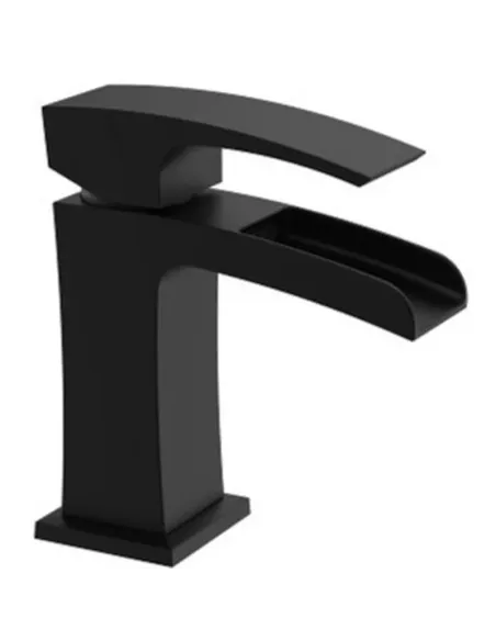 Змішувач для умивальника Koer KB-14007-05 каскадний вилив, чорний