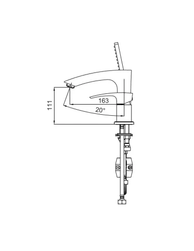Смеситель для ванны на борт Koer KB-43007-01