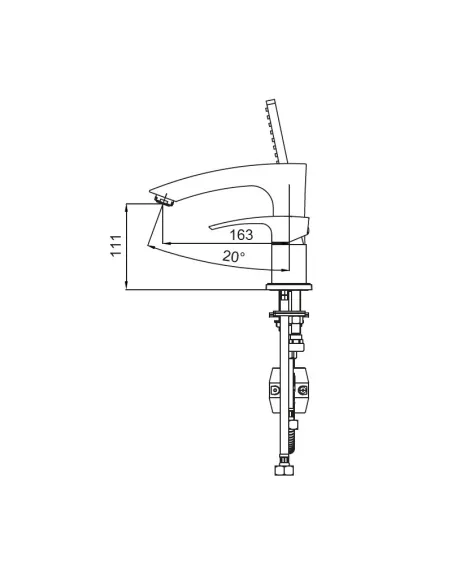 Смеситель для ванны на борт Koer KB-43007-01