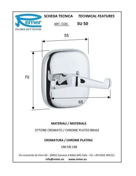 Гачок Remer Suite SU50 (подвійний) - 1