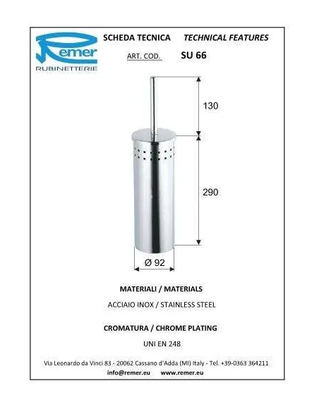 Йоршик для унітазу Remer Suite SU66 - 1