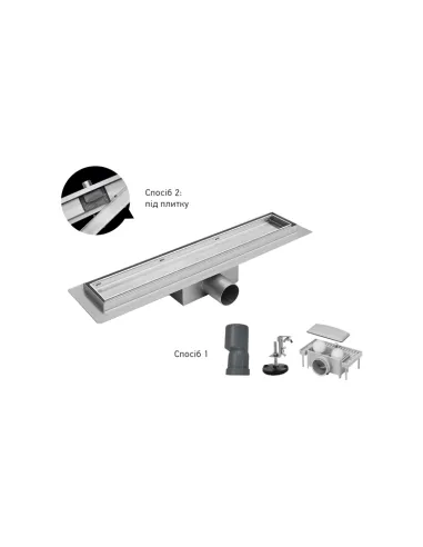 Душовий трап Koer FD30-70x300 SUS304, 70x300 мм, нержавіюча сталь