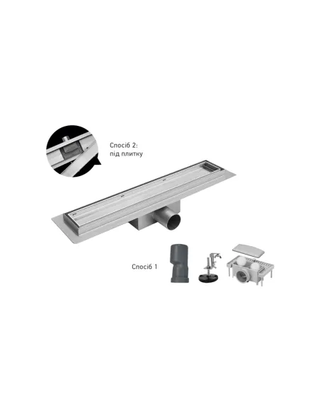 Душевой трап Koer FD30-70x700 SUS304, 70x700 мм, нержавеющая сталь