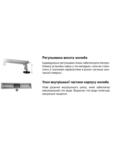 Душевой трап Koer FD35-70x700 Black SUS304, 70x700 мм, нержавеющая сталь, черный