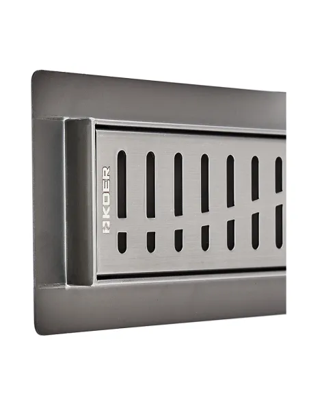 Душовий трап Koer FD35-70x500-Graphite SUS304, 70x500 мм, нержавіюча сталь, графіт