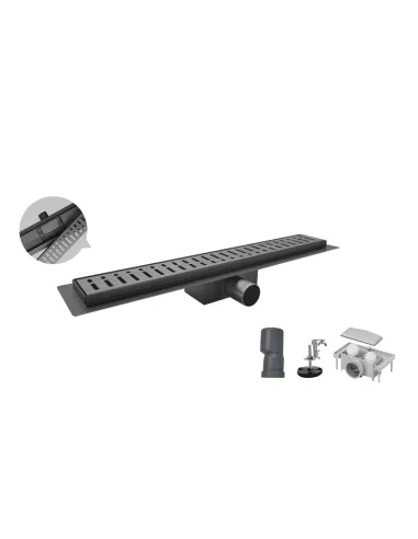 Душовий трап Koer FD35-70x700-Graphite SUS304, 70x700 мм, нержавіюча сталь, графіт