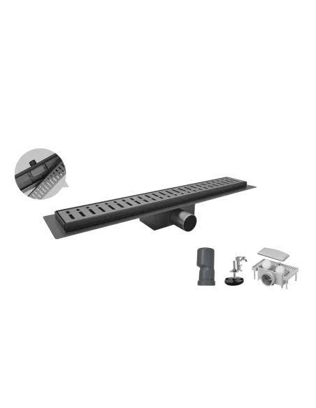 Душевой трап Koer FD35-70x800-Graphite SUS304, 70x800 мм, нержавеющая сталь, графит