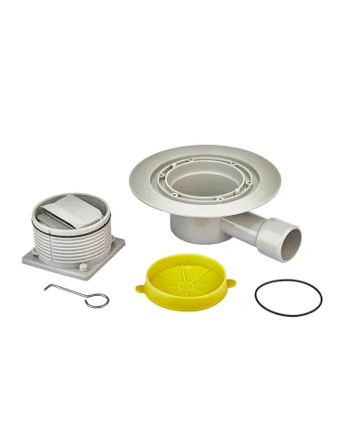 Канализационный трап Koer FD14-100x100-90 SUS304, 100x100 мм, нержавеющая сталь, угловой отвод