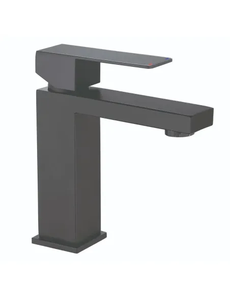 Смеситель для умывальника Mixxus KUB-001-Heavy MI6349 Graphite нержавеющая сталь