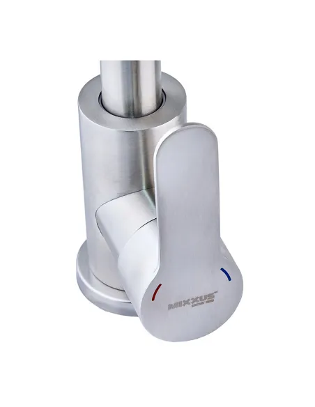 Смеситель для умывальника Mixxus DAX-001-C MX1339 нержавеющая сталь