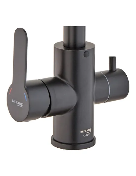 Змішувач для кухні Mixxus DAX-021-G MI6078 Black із підключенням до фільтру, чорний
