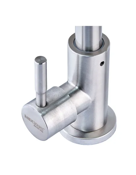 Монокран для умивальника Mixxus Mono-01.SUS Reflector MI6069 з нержавіючим гнучким виливом