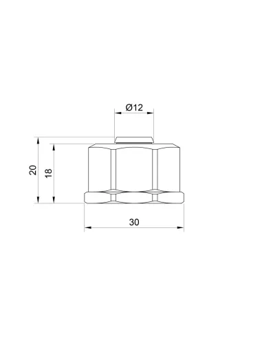 Євроконус для поліпропіленових труб Thermo Alliance TAS346 16 х 2 мм, 3/4 дюйми, нержавіюча сталь.