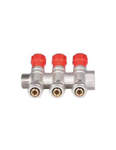 Колектор для теплого пола SD Plus SD230W3 под фитинг букса, 3/4 х 1/2 дюйма, 3 выхода