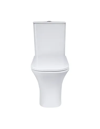 Унітаз компакт Q-Тap Presto Quadro QT24221215AW, безободковий, сидіння Soft-close