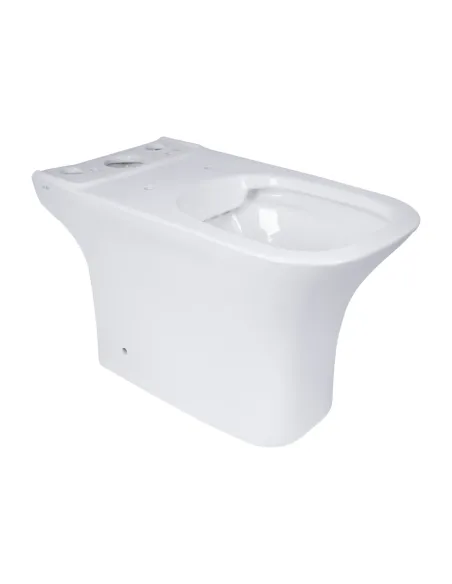 Унитаз компакт Q-Тap Presto Quadro QT24221215AW, безободковый, сиденье Soft-close