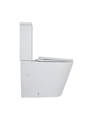 Унітаз компакт Q-Тap Swan Ultra QT16222182TW White, безободковий, сидіння Soft-close
