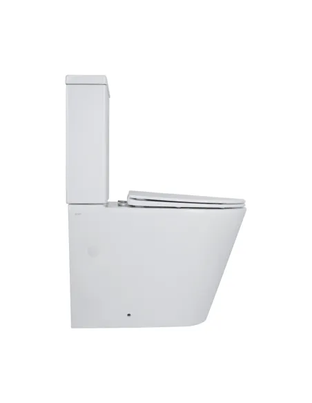 Унітаз компакт Q-Тap Swan Ultra QT16222182TW White, безободковий, сидіння Soft-close