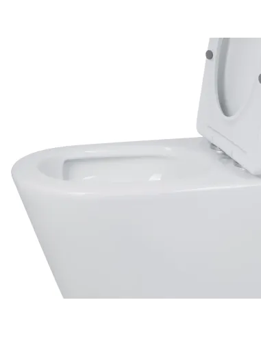 Унітаз компакт Q-Тap Swan Ultra QT16222182TW White, безободковий, сидіння Soft-close