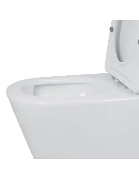 Унітаз компакт Q-Тap Swan Ultra QT16222182TW White, безободковий, сидіння Soft-close