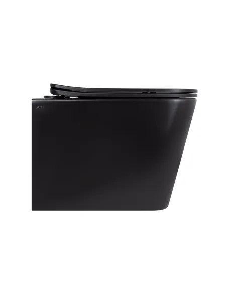 Унитаз Q-Тap Tern New Ultra Quiet QT17332303ASMB MATT BLACK, безободковый, подвесной