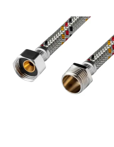 Шланг для підведення води Kroner KRP ВН 0.5 метра, 1/2 дюйма, нержавіюча сталь