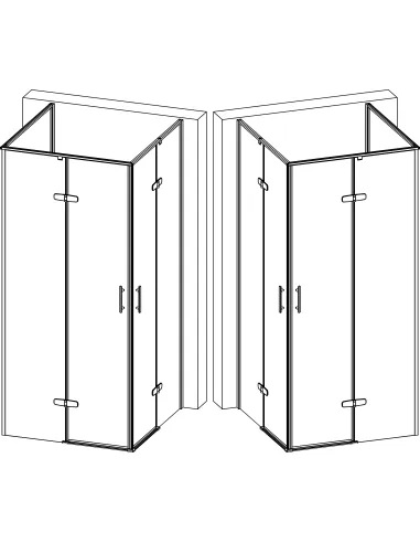 Душевая кабина без поддона Bravo WDA N90TC, квадратная