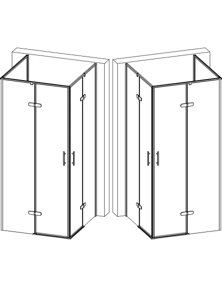 Душевая кабина без поддона Bravo WDA N90TC, квадратная