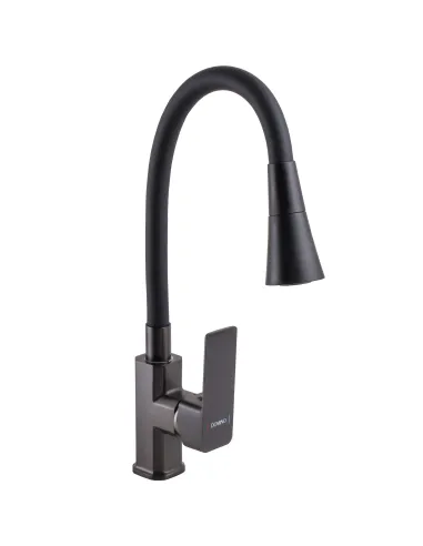 Змішувач для кухні Domino MALIBU DMM-203LM-GP-B01, з гнучким виливом