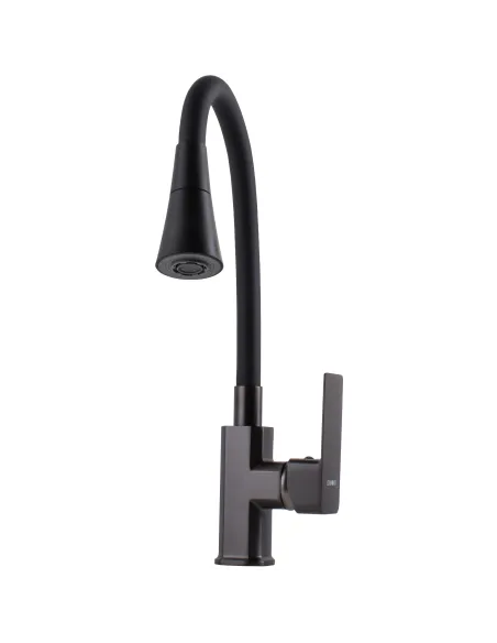 Змішувач для кухні Domino MALIBU DMM-203LM-GP-B01, з гнучким виливом