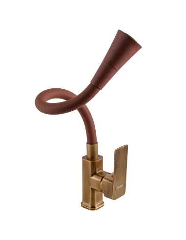 Смеситель для кухни Domino MALIBU DMM-203LM- BR-R10, с гибким изливом