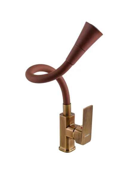 Смеситель для кухни Domino MALIBU DMM-203LM- BR-R10, с гибким изливом