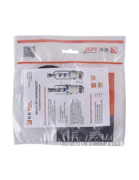 Ремкомплект бачка унитаза Kkpol тип ZS, АКС/523 (KPL/523)