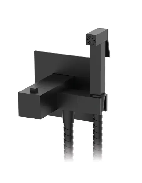 Змішувач для біде Koer KB-24011-05 з гігієнічним душем, з термостатом, чорний